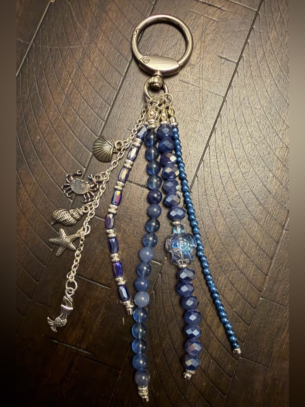 Ocean Blue Bag Charm / Keychain